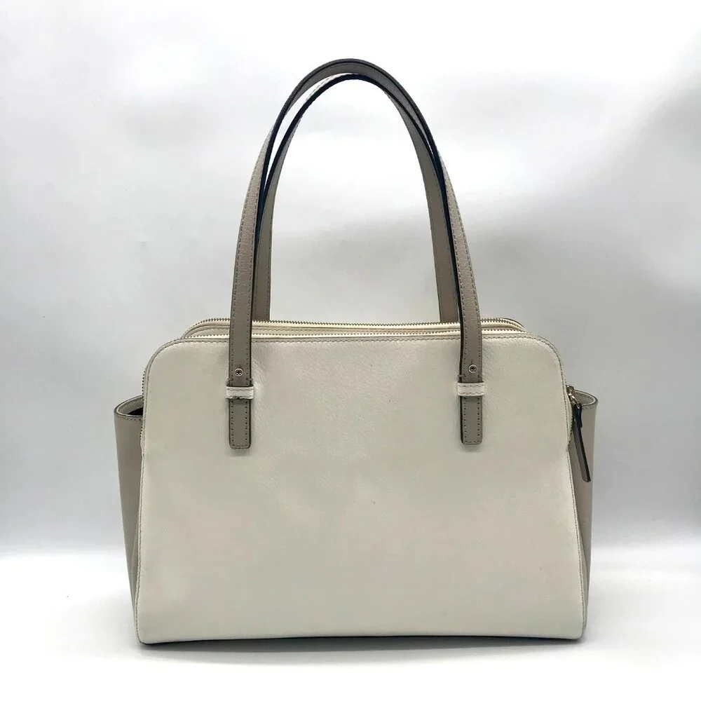 Kate Spade New York Ivory & Cement Grand Street Lydia Shoulder Bag